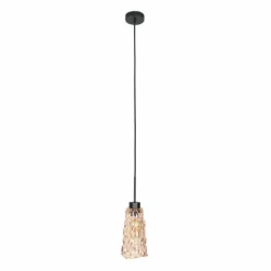 Vidrio Suspension Luminaires Steinhauer Noir, 1 lumière