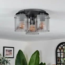 Vireda Plafonnier Anthracite, 3 lumières