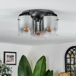 Vireda Plafonnier Anthracite, 3 lumières