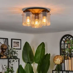 Vireda Plafonnier Noir, 3 lumières