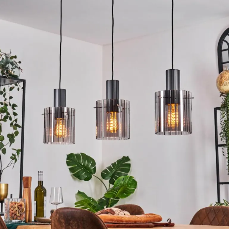 Vireda Suspension, Suspension Anthracite, 3 lumières