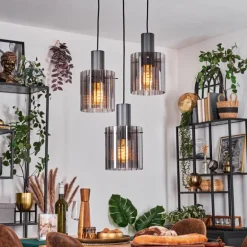 Vireda Suspension, Suspension Anthracite, 3 lumières