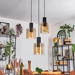 Vireda Suspension, Suspension Anthracite, 3 lumières