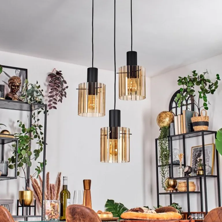 Vireda Suspension, Suspension Anthracite, 3 lumières