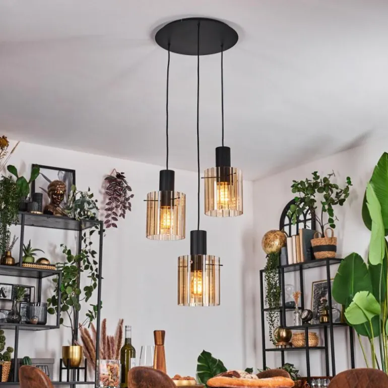 Vireda Suspension, Suspension Anthracite, 3 lumières