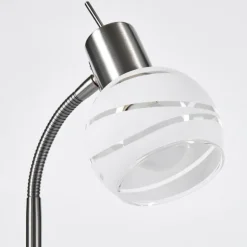 Warga Lampe à poser, Liseuse Nickel mat, 1 lumière