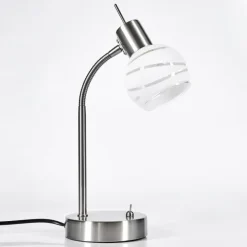 Warga Lampe à poser, Liseuse Nickel mat, 1 lumière
