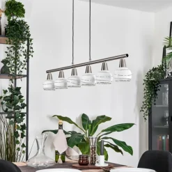Warga Suspension, Boule lumineuse, Suspension Nickel mat, 6 lumières