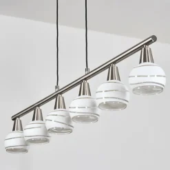 Warga Suspension, Boule lumineuse, Suspension Nickel mat, 6 lumières