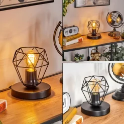 Yaak Lampe à poser Noir, 1 lumière