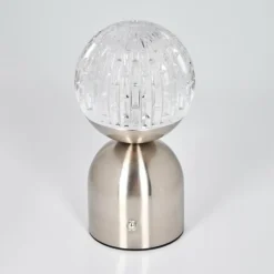 Yngered Lampe à poser LED Nickel mat, 1 lumière