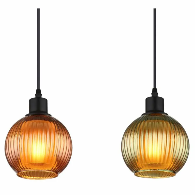 Zumba Suspension Luminaires Globo Lighting Noir, 4 lumières